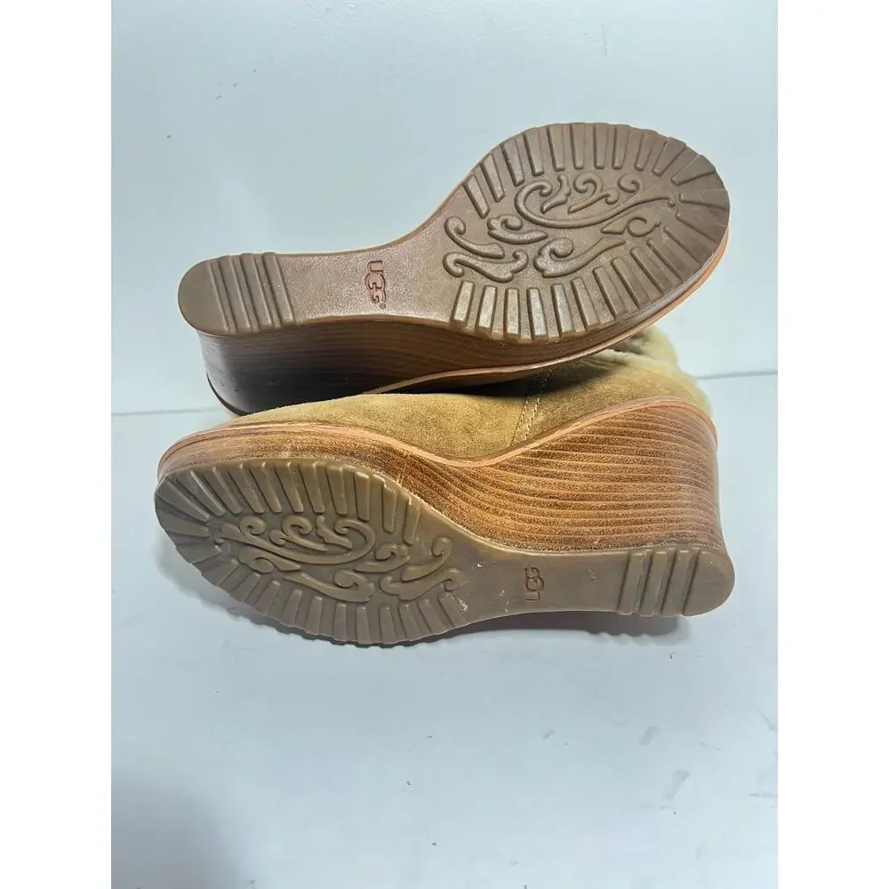 Ugg EUC Chestnut Brown Suede Anais 4